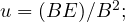 \vb u= (\vb B \cross \vb E)/\norm{\vb B}^2;\,